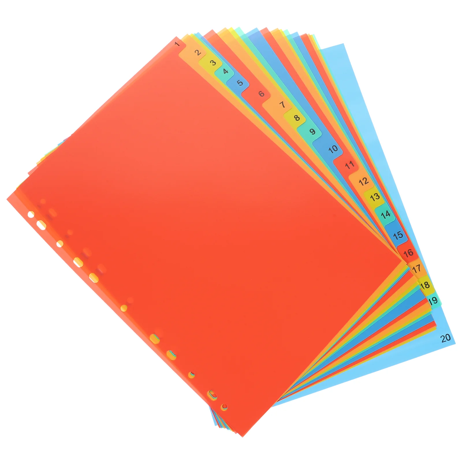 

/ Tab Dividers Binder Plastic Labels Loose Leaf Parts Paper Page Notebook Supplies A4 File Divider For School Office