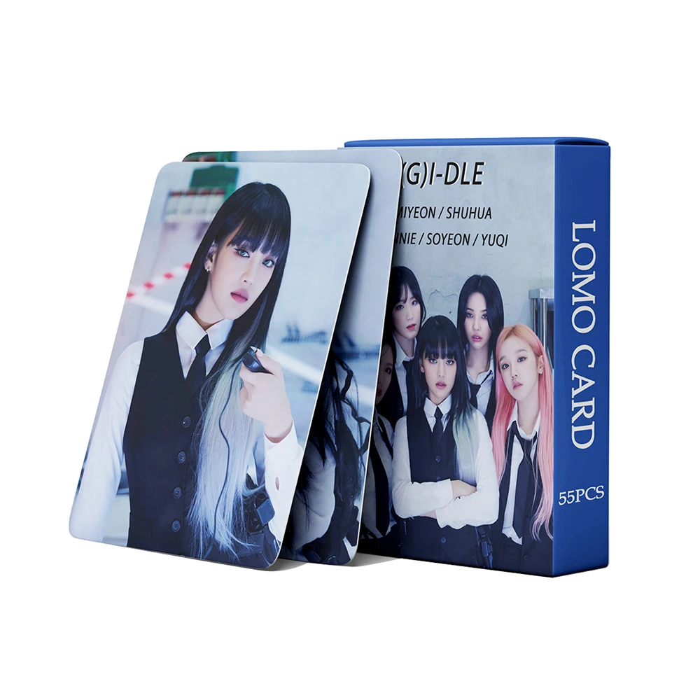 55PCS Gidle New Album Nxde Lomo Card World Tour Photocards I Never