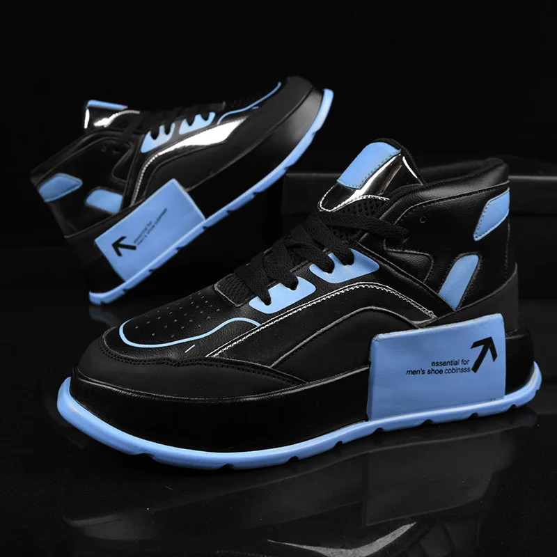 2022 Men Air Punk Street Sneaker High-top Shoes Platform  Designer Shoes Outdoor Original Sneakers Height Increasing Breathable
