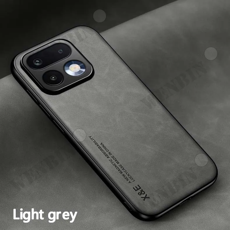 Luxury Leather Case with Metal Plate Support and Car Holder