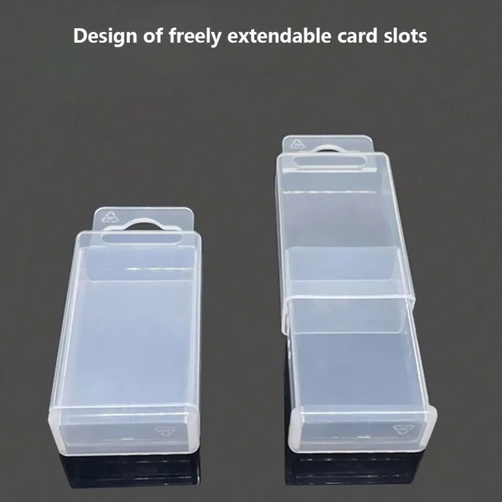 Tool storage box 3Pcs/Set adjustable height drill telescopic plastic twist drill rectangular clear parts storage case