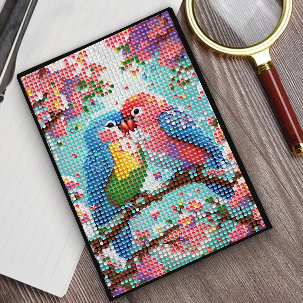 Diamond Art Painting Notebook Kit DIY 5D Diamond Painting Diary Book Diamond Art Sets for Adults Beginners Holiday Birthday Gift