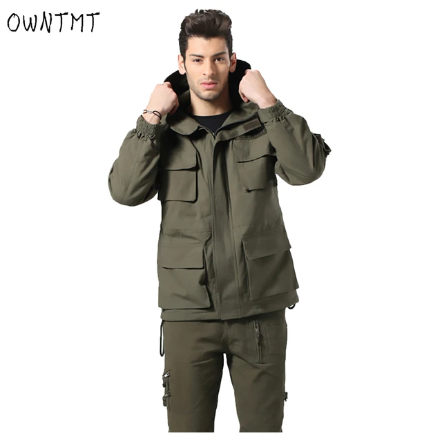 Veste coupe-vent tactique M65 US pour homme, manteau de pilote de vol  thermique d'hiver, sweat à capuche de l'armée de l'air décontracté, 101