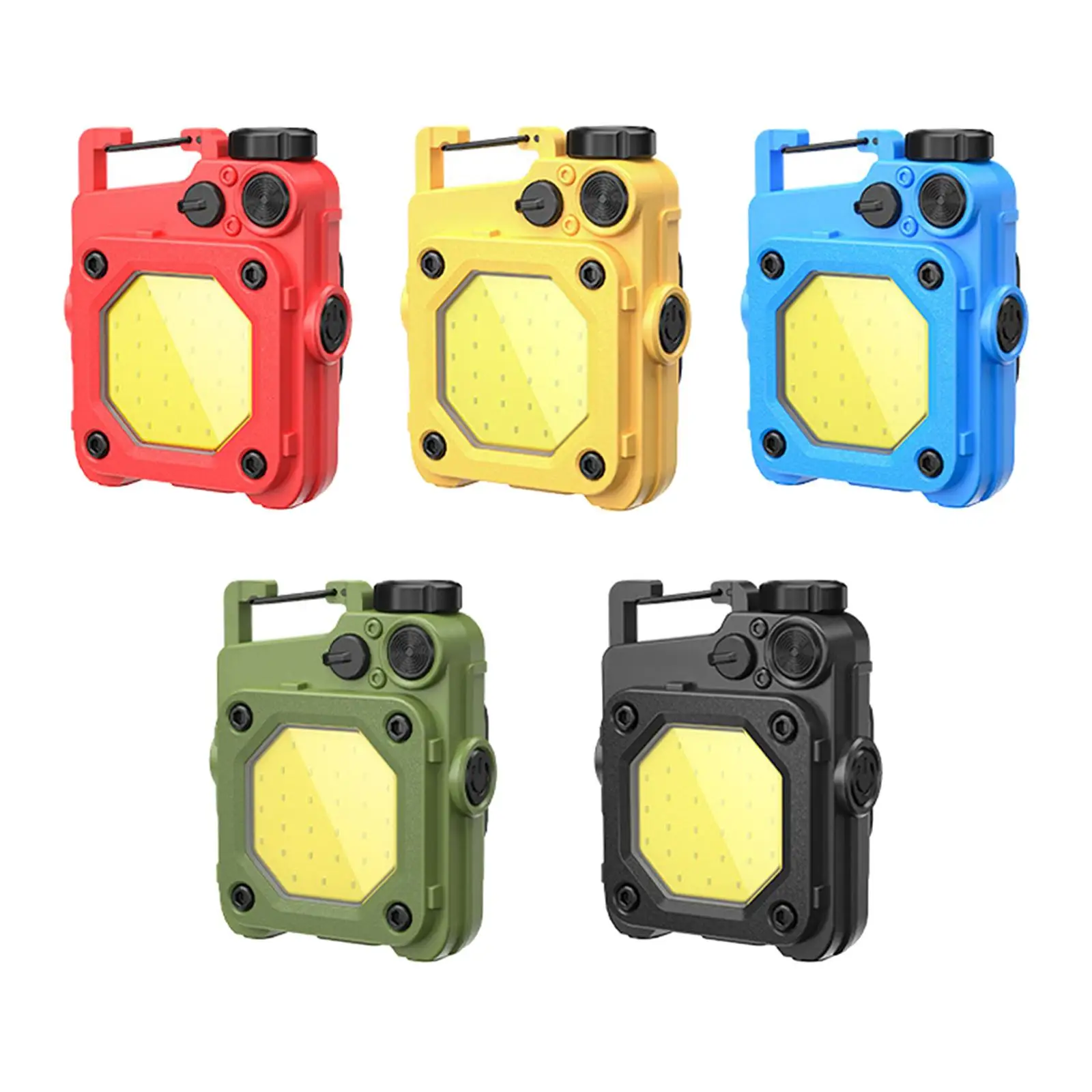 

Mini LED Flashlight 6 Light Mode COB Work Light Keychain Pocket Flashlight for Emergency Repair Outdoor Hiking Travel