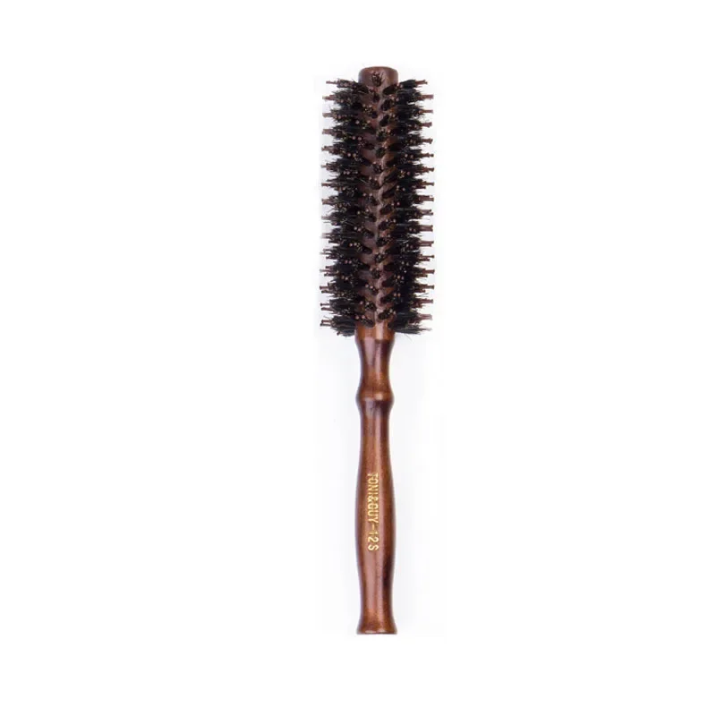 Hair Brush Curly Hair Brush Hair Styling Brush Wig Brush 1pc wooden handle anti-static round roll brush straight diagonal comb bristle round curly hair brush Special for real hair wigs