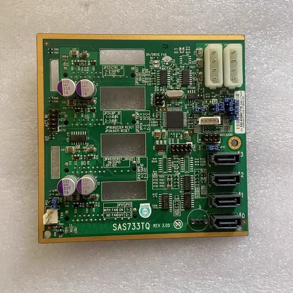 3.5인치 SATA SAS 4드라이브 인클로저 하드 드라이브 백플레이트 SAS733TQ