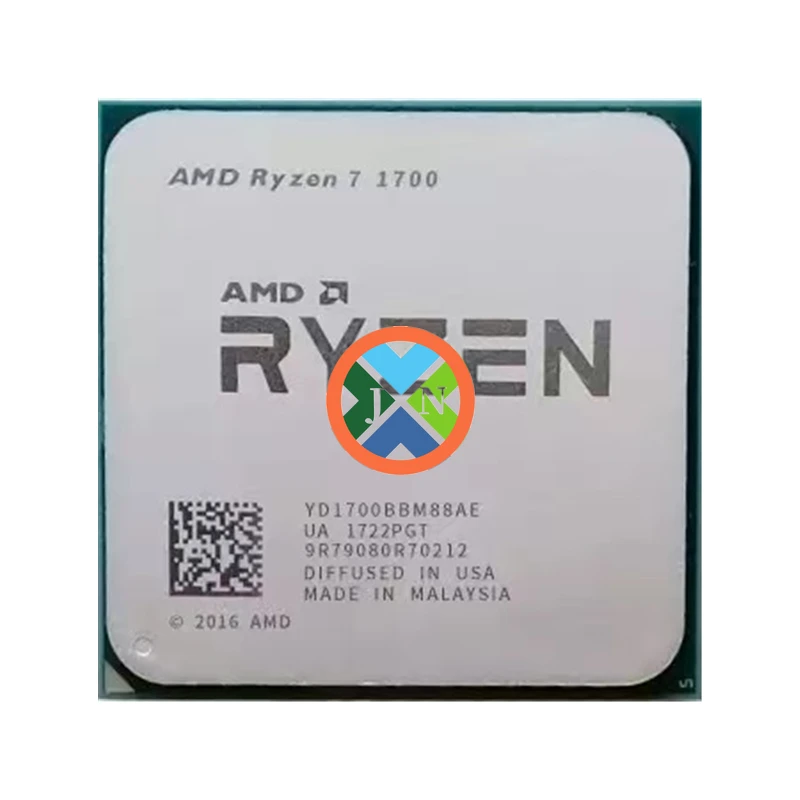 Processador do Amd-ryzen 1700 r7 3.0 Ghz Oito-núcleo 16-thread 65w Yd1700bbm88ae Soquete Am4