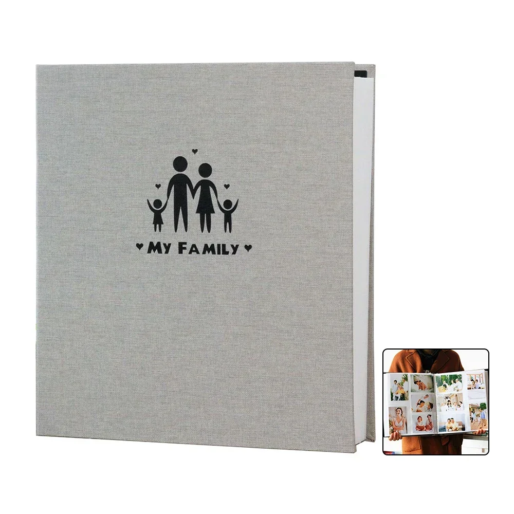 

800 6-inch Pocket Insert Album with Large Capacity 6-inch Laminated Photo Clip Book Family Wedding Birthday Memory Album
