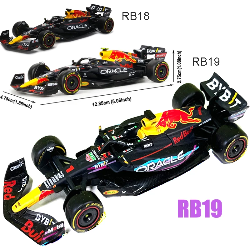 

Bburago 1:43 RB18 Новый F1 Red Bull Racing RB19 Майами 1 # Verstappen NO.11 Перес специальная формула краски один сплав супер модель автомобиля