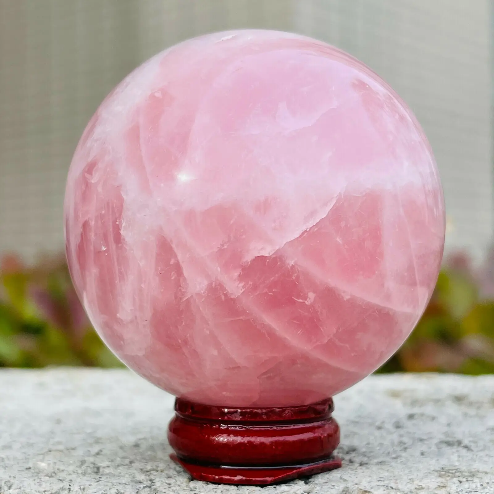 1pcNatural Rose Quartz ball Crystal Reiki Healing home office decorative craft gifts 6