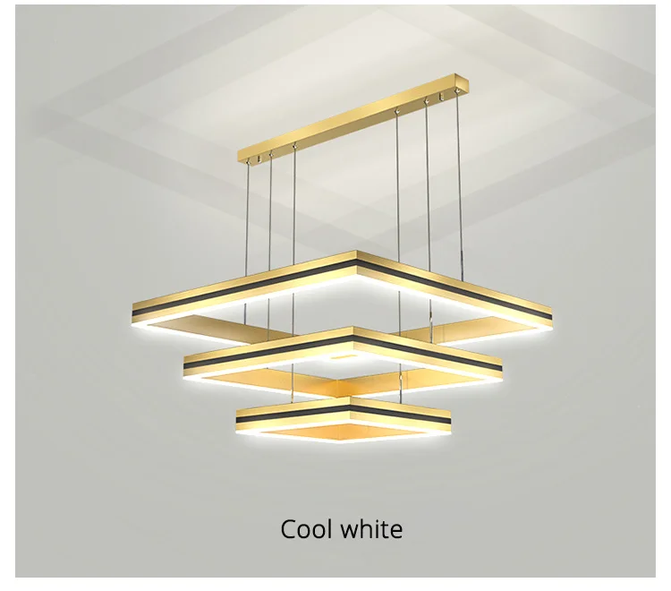 New modern Ceiling chandelier living room concise pendent lamp  dining room square Nordic lamps led Ceiling living room lights antler chandelier