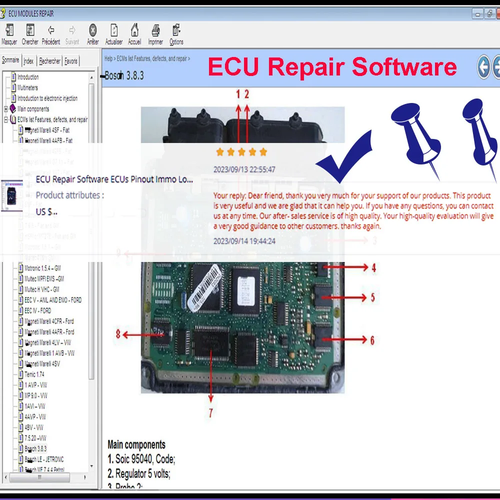 ECURepairSoftwareECUsPinoutImmoLocationCarRepairToolIncluding