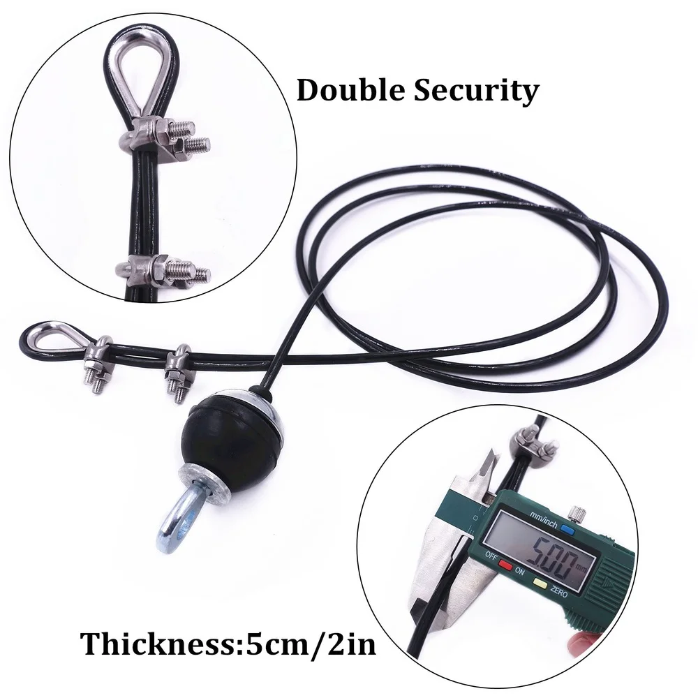 Gym Accessories Fitness Cable Pulley Fitness Pulley Cable Fitness Pulley 1.4M-5M Gym Cable Wire Rope Heavy Duty Steel Home Gym Cable