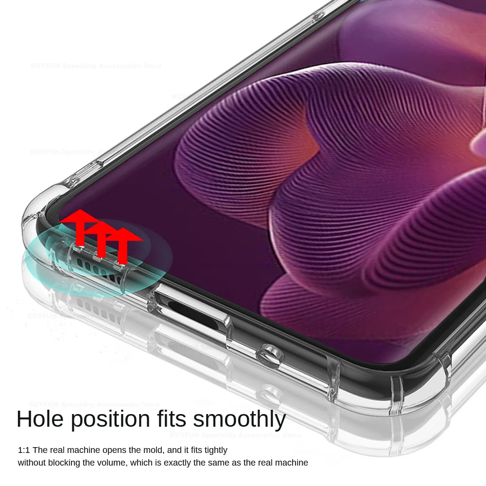 Transparent Crystal TPU Soft Shockproof Back Cover - Clear Protective Shell Case
