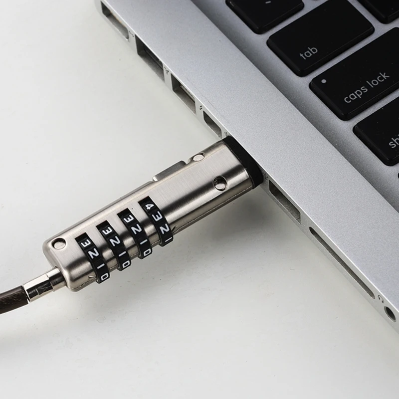USB Notebook Laptop Combination Lock Travel 4 Digit Security Cable Chain combination padlock,laptop lock
