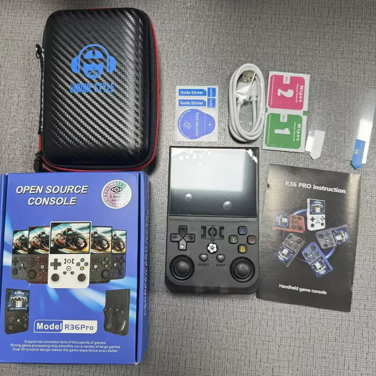 R36MAX Game Console 64GB 128GB 18000+GAMES Linux System 4.0inch K36 vs R36S 3.5inch Pocket Video Player No Download Required 6