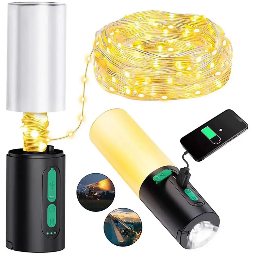 

Portable Tent Light Portable Hiking Light Versatile Durable Camping Light Sets for Outdoor Adventures Rechargeable Waterproof