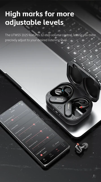 ヘッドフォン/イヤフォン FiiO utws5 Amazon.com: FiiO UTWS5 2025 True Wireless Bluetooth Earbuds
