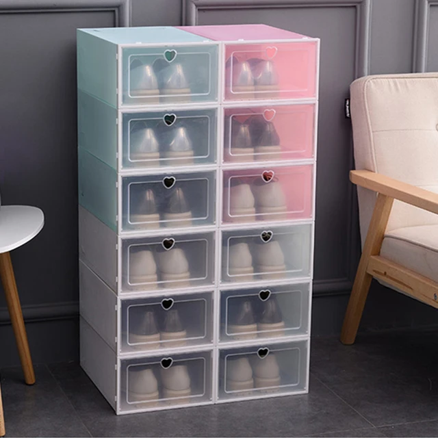 Shoe Box Shoes Storage Organizer  Transparent Drawer Type Shoe Box - Shoe  Storage - Aliexpress