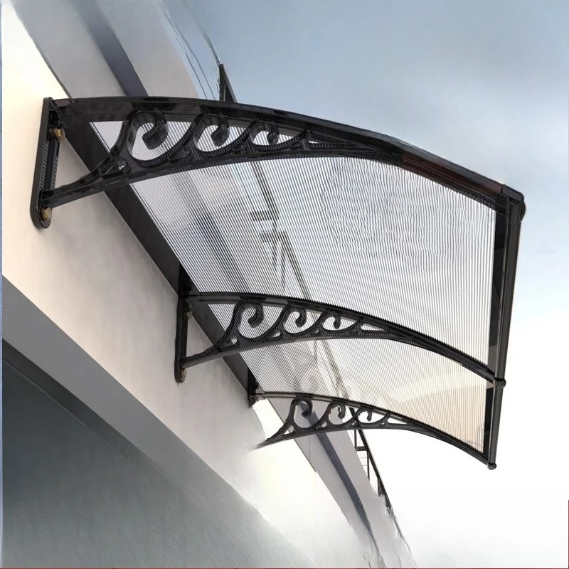 Plastic steel canopy eaves household sun panel awning doors and windows ...