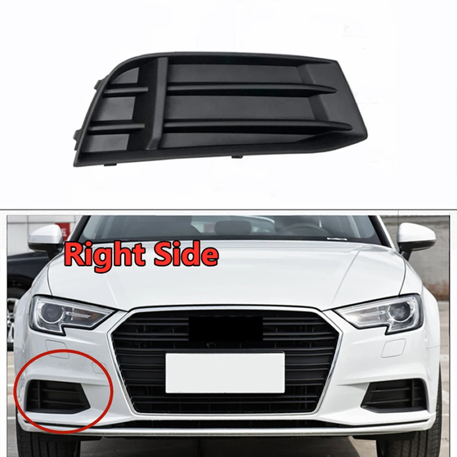 For Audi A3 2017 2018 2019 2020 Sedan Low Configuration Front Bumper Fog  Light Cover Grille Replacement Lamp Frame - AliExpress