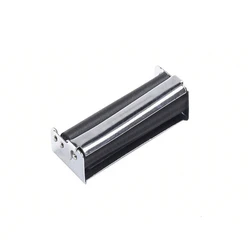 Portable Metal Tobacco Roller Cigarette Maker - 70mm Rolling Machine Smoking Accessory (Black)