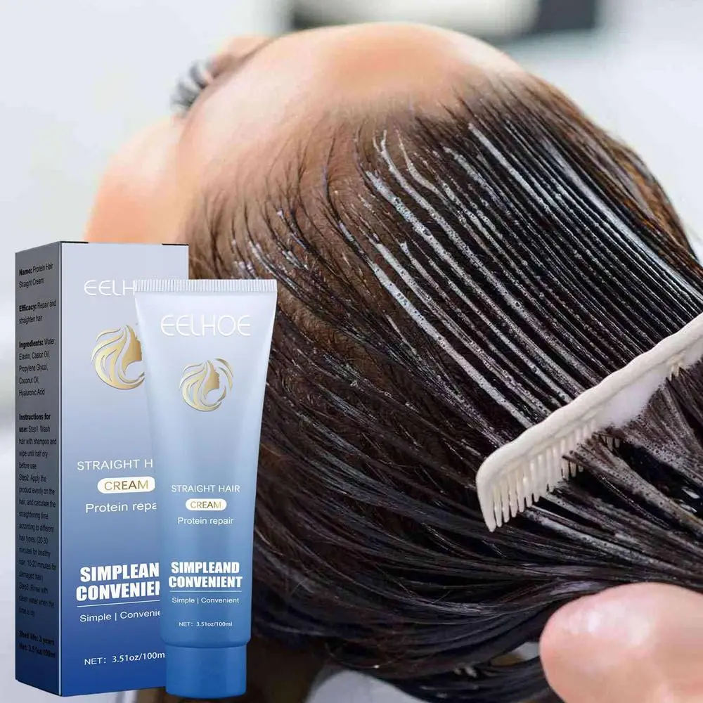 Description Picture 3 of item100ml Protein Hair Straightening Cream Hair Straightening Cream Silk & Gloss Hair Straightening Cream Protein Correction Cream