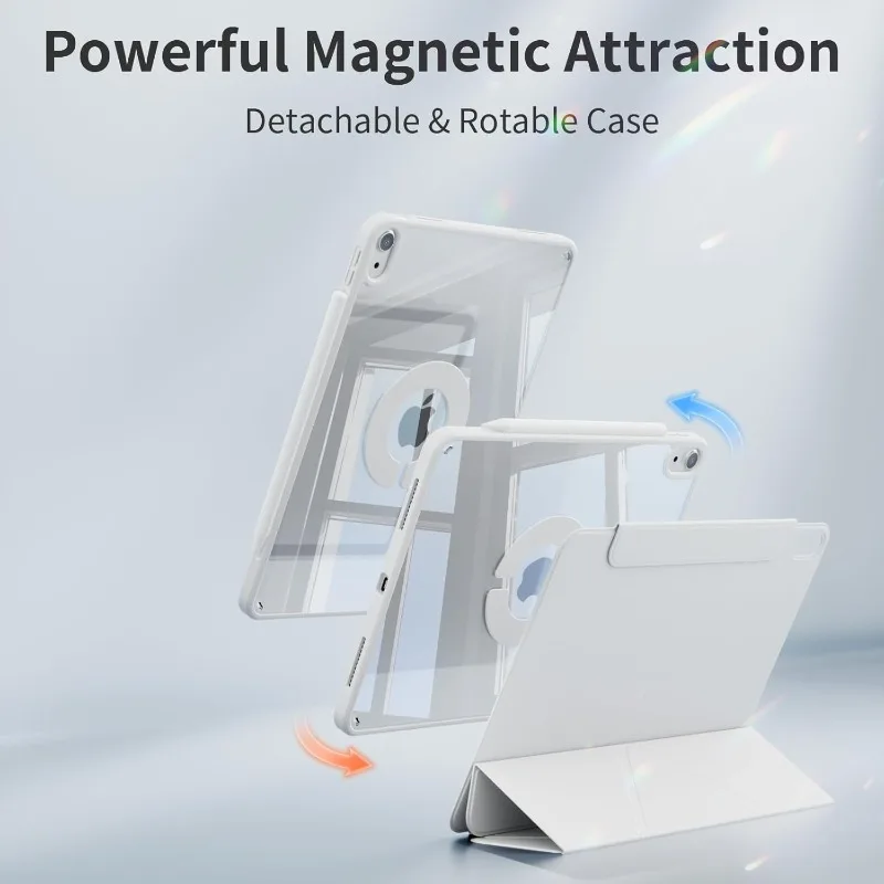 Magnetic Wireless Charging Stand Case with Removable Cover