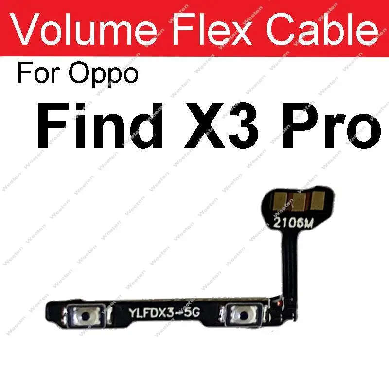 Nappe (câble) Power + Volume Pour Oppo Find X3 Lite – Neuf – Câble De Recharge Et Volume