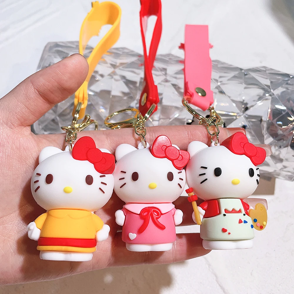 Sanrio Melody Kuromi Hello Kitty Cinnamoroll Soft Rubber KT Cat