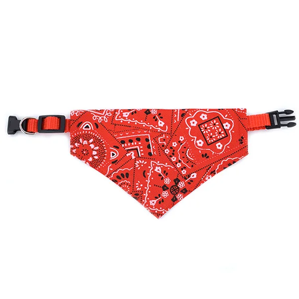 Cachecol de couro ajustável para pet, gola bandana, cachecol para cachorro, gato, acessórios para cachorro