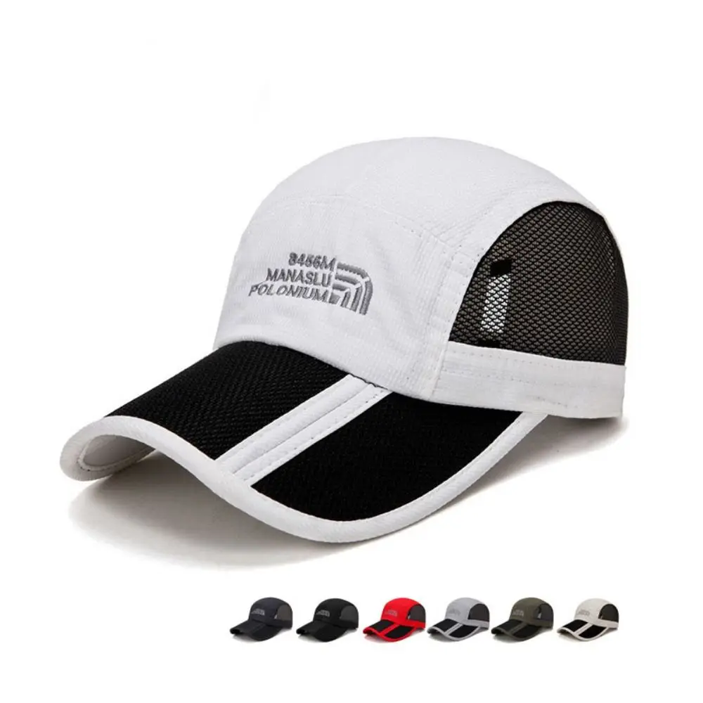 Casual Foldable Mesh Baseball Cap Quick Drying Adjustable UV Protection Breathable Climbing Hat Unisex