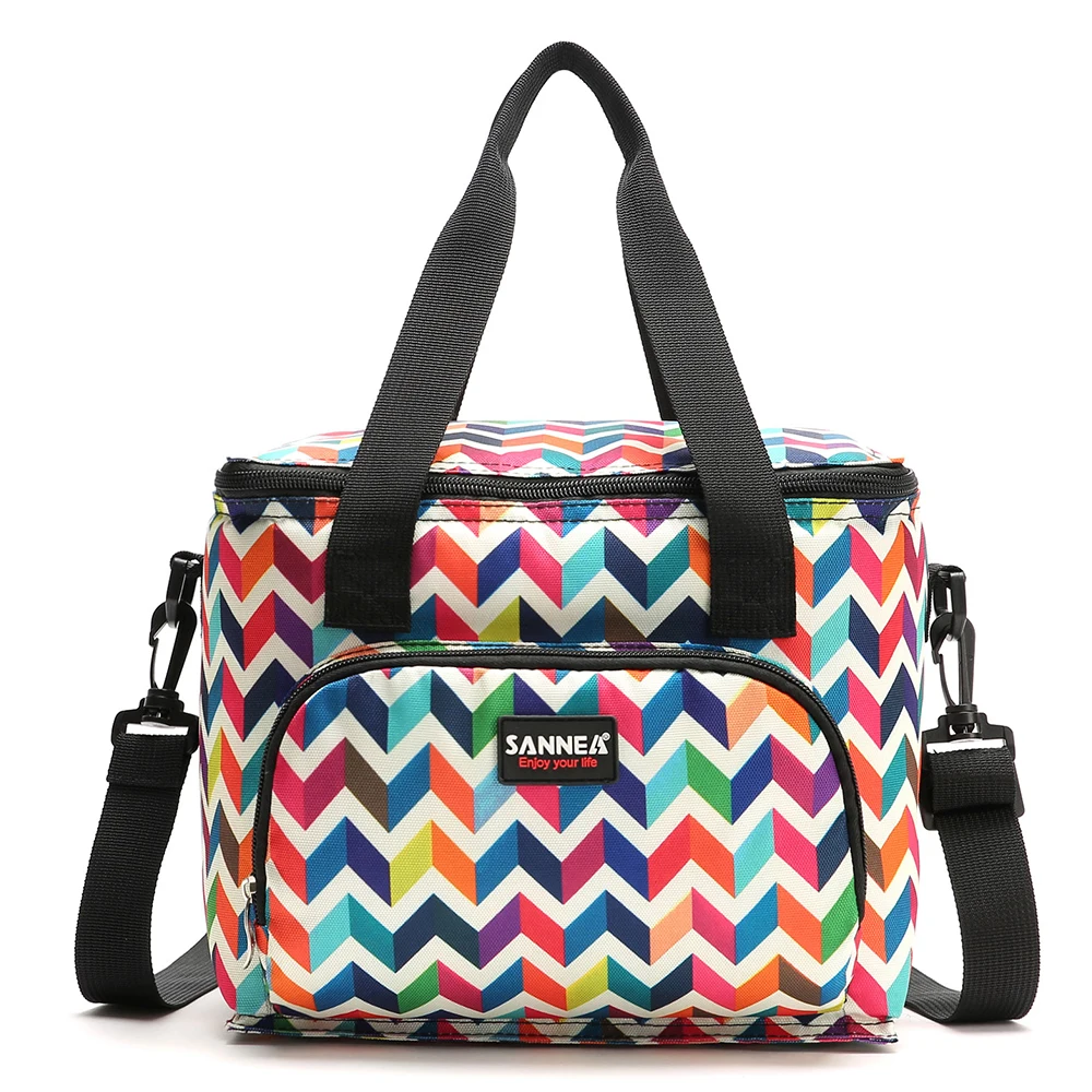 

Portable Lunch Bag Food Thermal Box Waterproof Office Cooler Lunchbox With Shoulder Strap Organizer Insulated Case