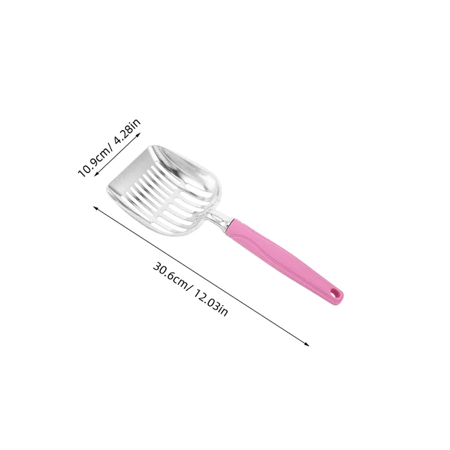 Pet Cat Litter Scoop 30.6X10.9X4.5Cm Stainless Steel Mesh Shovel Heavy Duty Sifting Cleaner For Cats Dogs Reptile 5