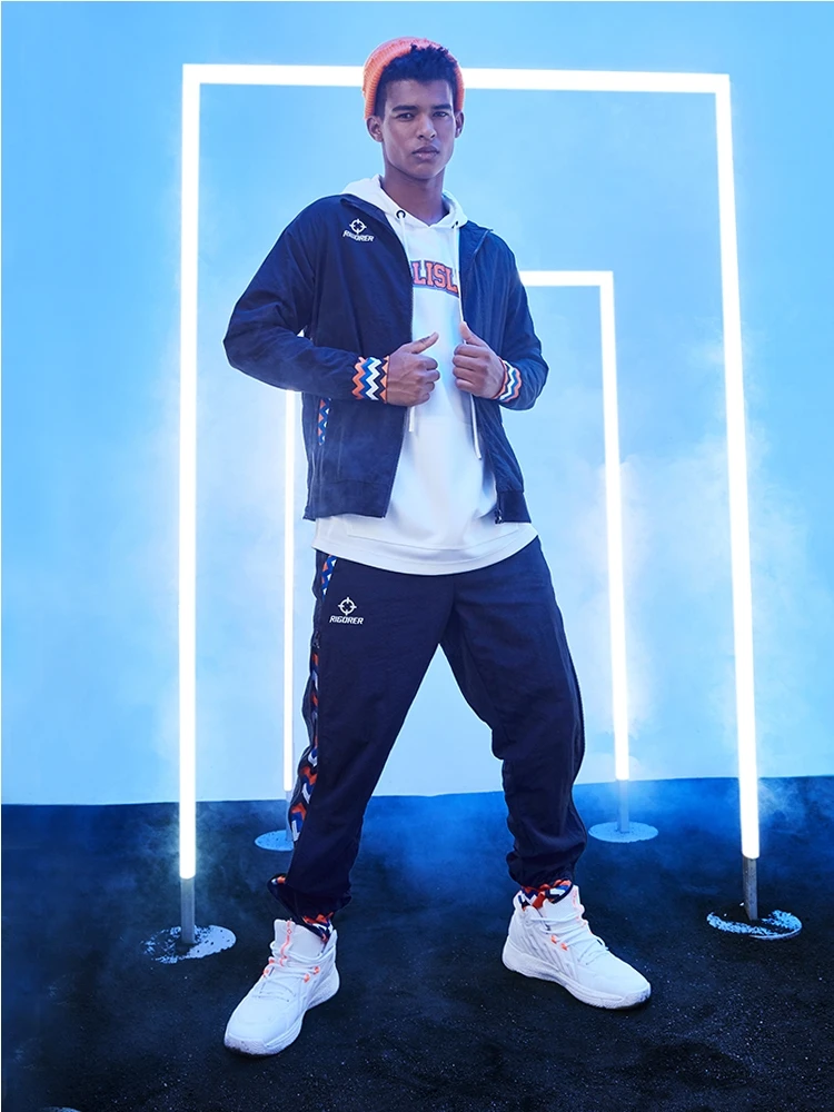 

RIGORER Men Windbreaker Jacket Training Hoodie WARM AT Regular Fit 100%Polyester Leisure Sport Hooded Sweatshirt Tops Sport Coat