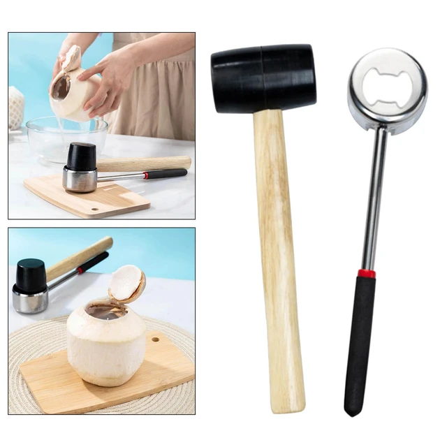 Lightweight Coconut Opener Tool Set Meat Removal Coconut Shredder Tool