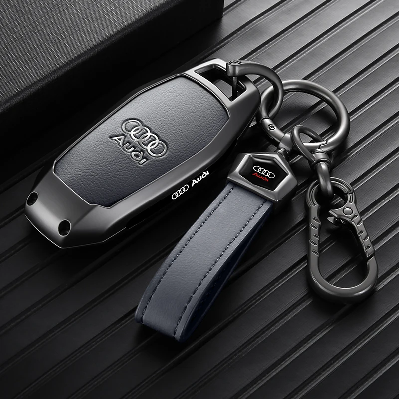 Porte-clés En Cuir Daim Pour Audi (2025 Et Plus) – Léger, élégant, Compatible Avec A5, A6, Q5, Q6 Et Modèles E-tron