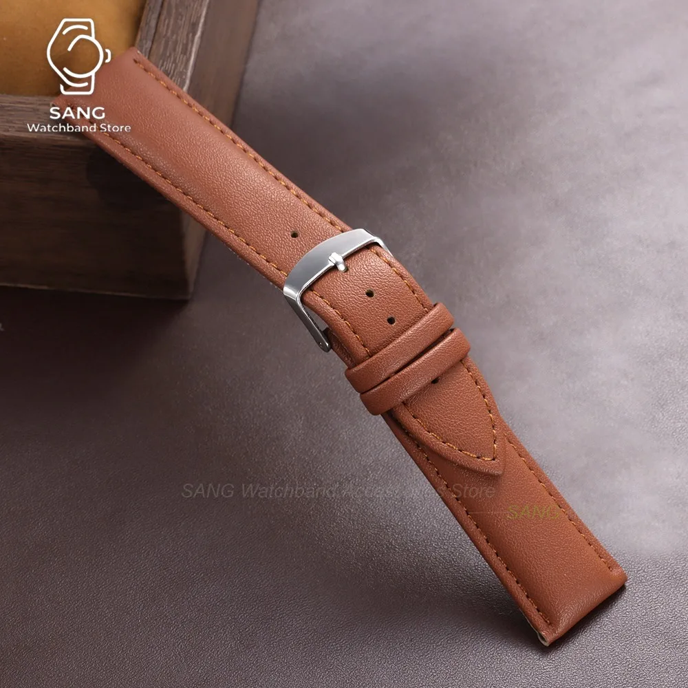Versatile Soft PU Leather Watch Band Straps