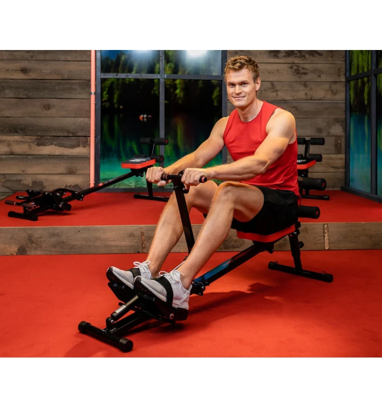 Hydraulic Cylinders Resistance Adjustable Computer Display Gym Aerobic  Kendox RowShaper Rowing Machine Rovers With Back Support - AliExpress
