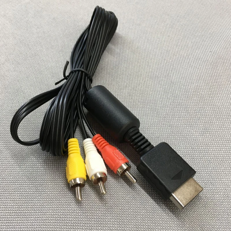 AV Video Audio Stereo Cable A/V For Playstation PS1 PS2 PS3 Sony