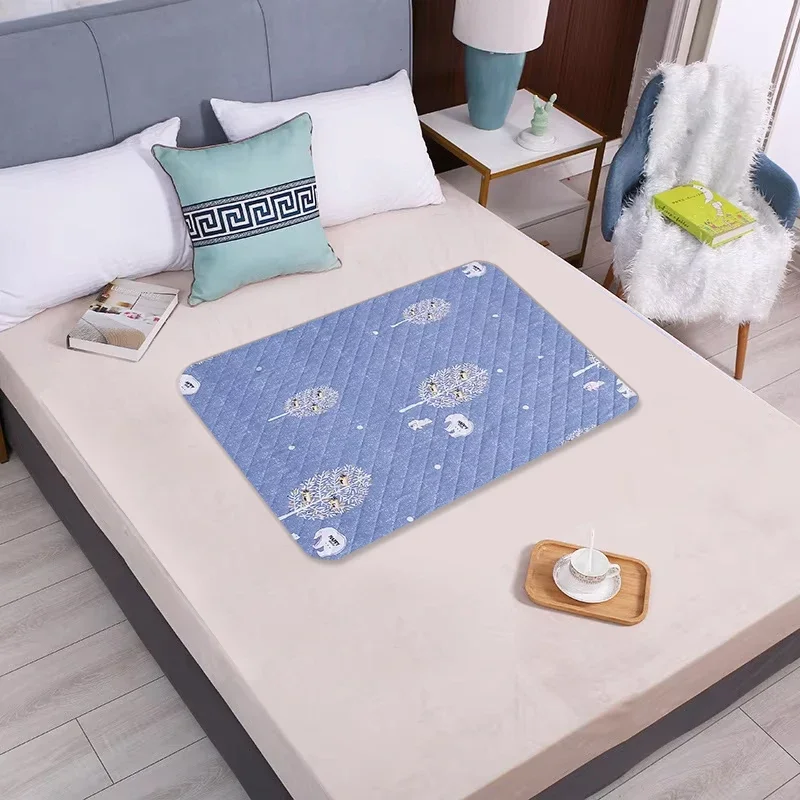 Waterproof Washable Mattress Urine Mat for Baby Toddlers Cute Cartoon Bed Protector Diaper Bedding Urine Pads Cloth Breathable Baby & Maternity