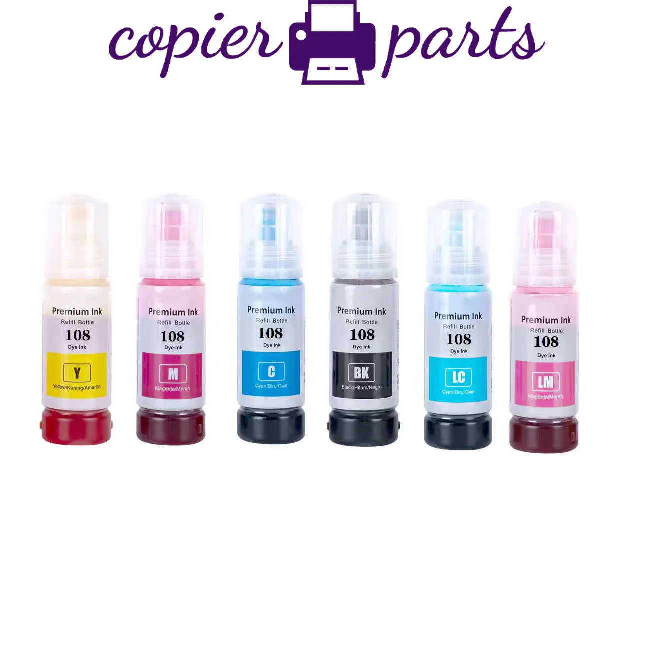 Premium Refill Ink 1Set 108 for Epson L8050 L18050 Printer