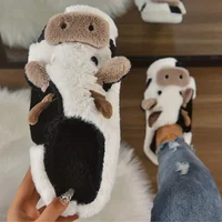 Soft Cow Slippers for Women - Cozy Animal-Themed Home Shoes Fluffy Winter Shoes for Women House Slippers - Image 5