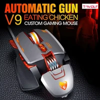 T-WOLF Gaming Mouse Wired  8-button 3200DPI LED Optical USB Computer Mouse Silent with Game Programming For PC Laptop Gamers 2