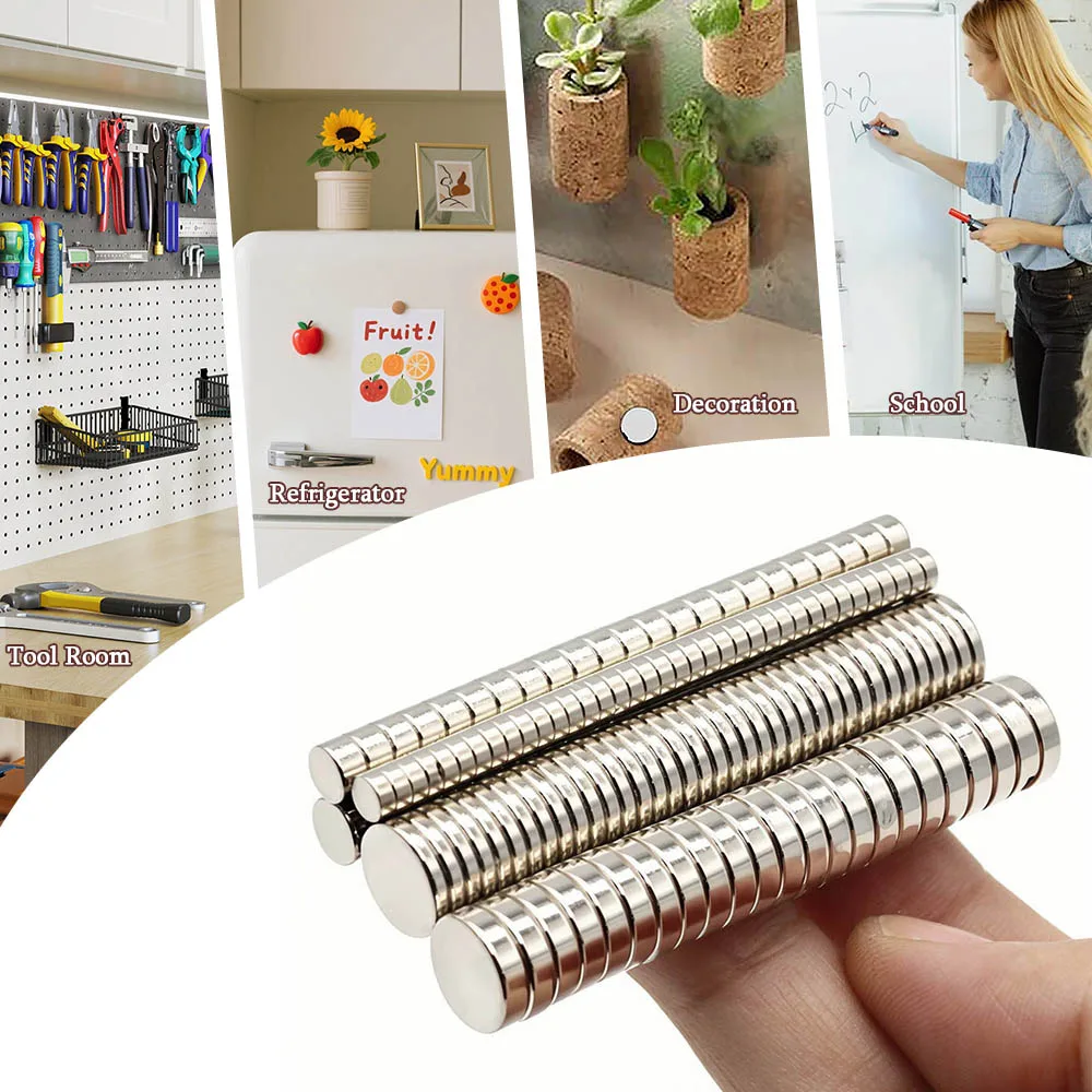 Superstarker runder Neodym-Magnet, leistungsstarke Magnete, N35, klein, permanent magnetisch, NdfeB 2 x 2, 4 x 5, 5 x 5, 5 x 3, 6 x 2, 6 x 3, 10 x 2, 10 x 3, 12 x 2 mm – Detail 5