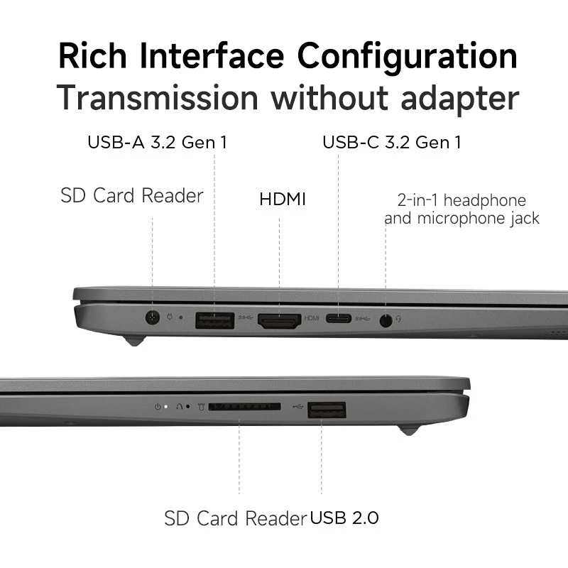 Lenovo Laptop IdeaPad 15s Thin & Light 15-inch Core I3/I5/I7 (8G/16G DDR4 RAM 512G/1TB SSD Nvme ) Computer Notebook PC 6