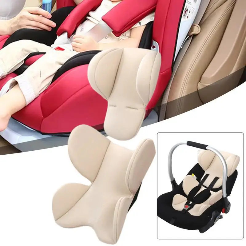 new Infant Car Seat Insert Head Body Support Pillow Pram Thermal Mattress Mesh Breathable Liner Mat Neck Safety Inner Cushion