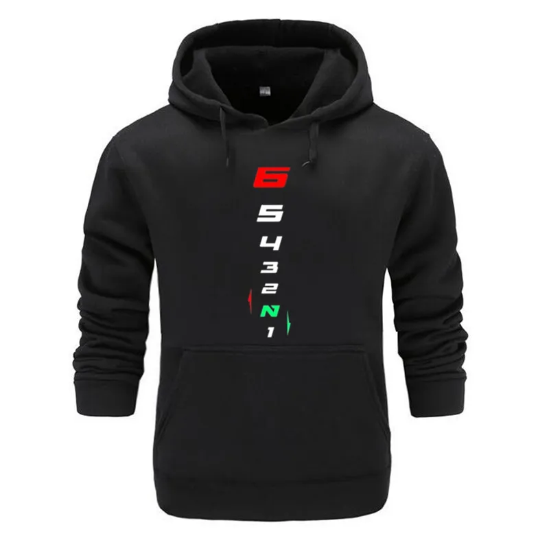 1n23456 1 N 2 3 4 5 6 Motorcycle Motorbike Gear Shift Hoodie Hooded