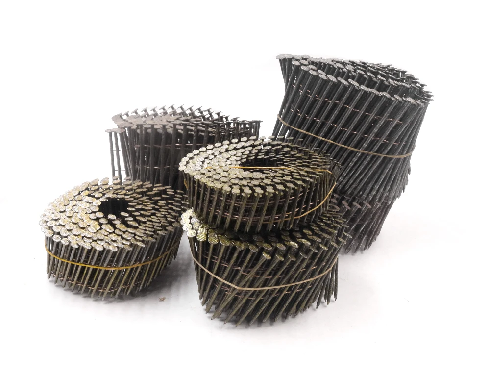 Max Thread Coilnägel 38mm 55mm 70mm 80mm für Paletten-Nagler CN55 CN70 80 Pneumatischer Nagler für Holzpaletten und Dachkonstruktionen – Detail 1