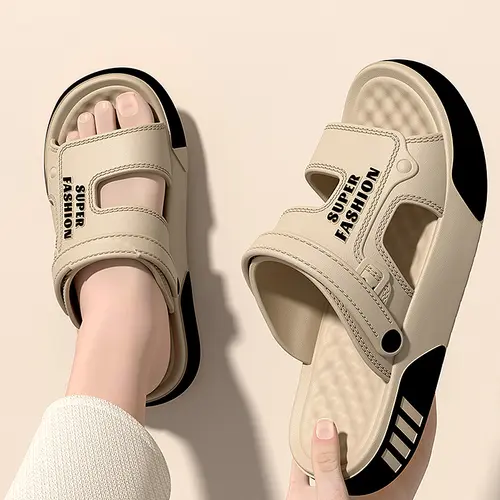 Men Slippers Summer EVA Soft-soled Platform Slides Sandals Indoor Outdoor Walking Beach Shoes Flip Flops Mens Home Shoes - Image 2